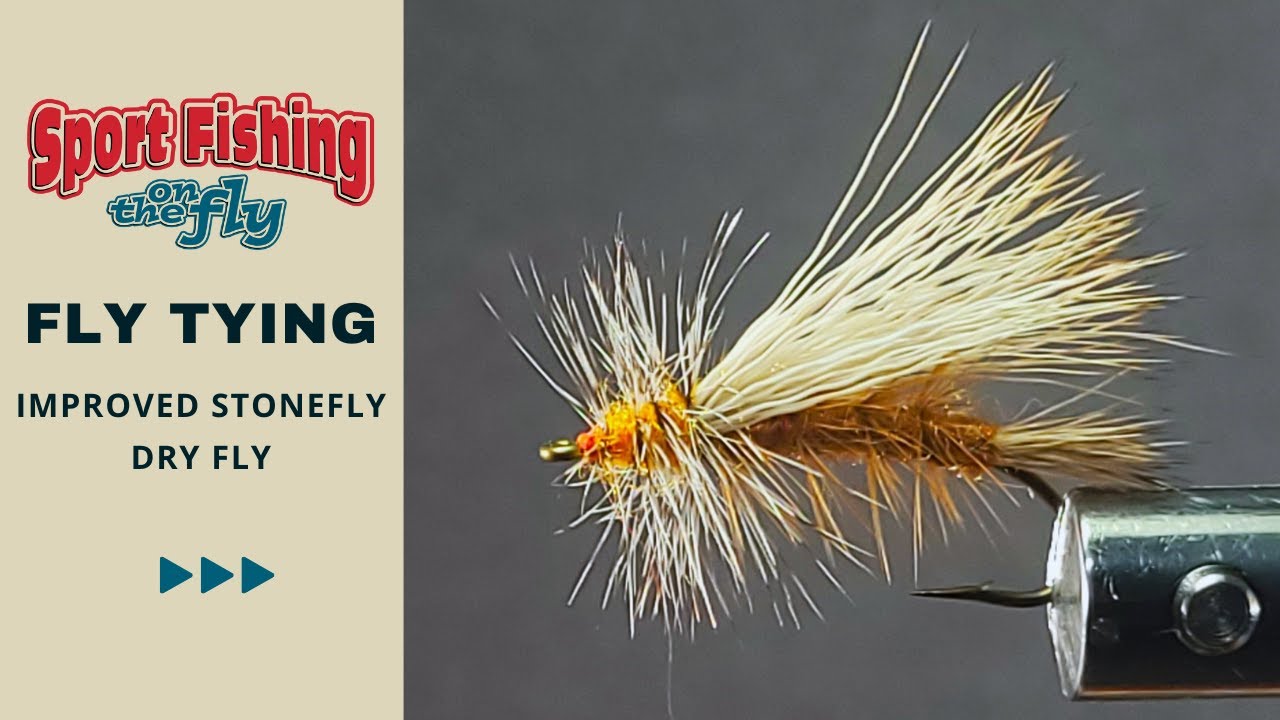 FLY TYING IMPROVED STONEFLY DRY FLY Fishing Fly Tackle