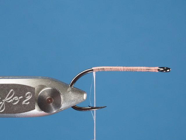 If you compare the two photos above, you will see how this fly hook is covered with touching wraps; this is a superior base for every fly you tie.