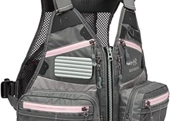 Bassdash Youths Kids Fly Fishing Vest for Adjustable Size with Multiple Pockets Trout Bass Fishing Gear FV09