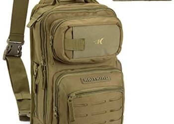 KastKing BlowBak Tactical Fishing Sling Tackle Storage Bag – Lightweight Sling Fishing Backpack – Sling Tool Bag for Fishing Hiking Hunting Camping