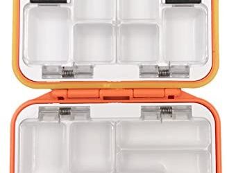 Milepetus Waterproof Fishing Lure Box Spoon Hooks Baits Storage Tackle Box Containers for Casting Fishing Fly Fishing,Large/Medium/Small Lure Case Available