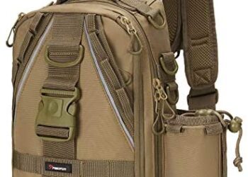 Piscifun Travel X Fishing Tackle Bag – Water-Resistant Fishing Storage Bag for Men and Women, Multifunctional Outdoor Tackle Storage Backpack for Fishing, Camping, Hiking, Cycling and Traveling