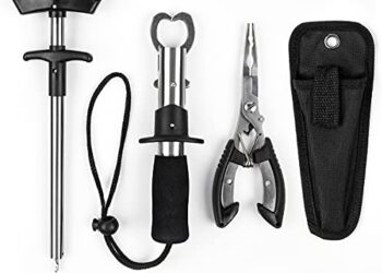 XBLACK Fishing Pliers, Fish Lip Gripper,Fish Hook Remover, Fly Fishing Tools Set Fishing Gear for Ice Fishing, Ideal Gifts for Fishmen