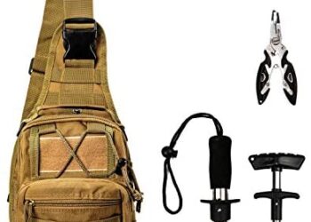 YLINSHA,Fishing Tools,Includ,Fishing Backpack, Fish Lip Gripper,Fishing Pliers Hook Remover Suitable for Outdoor Saltwater Freshwater Fly Fishing