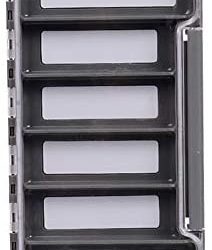 Aventik Waterproof Fly Fishing Boxes Easy Grip Foams Multi Magnetic Compartments Tackle Box 7.36″X4.02″X0.63″