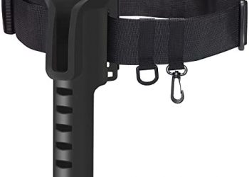 Bombrooster Adjustable Fishing Wader Belt with Fishing Rod Holder, Function Wading Waist Belts for Sur Kayak Fishing