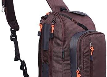 Kylebooker Fly Fishing Sling Pack Fishing Tackle Storage Shoulder Bag