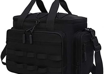 SYCOOVEN Fishing Tackle Bag, Large Saltwater Resistant Fishing Bags, Outdoor Fishing Tackle Storage Bags, Oxford Cloth Water-Resistant Fishing Gear