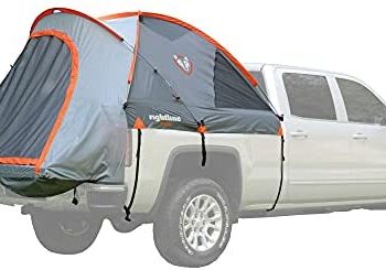 Rightline Gear 110730 Full-Size Standard Truck Bed Tent 6.5′, Gray and orange