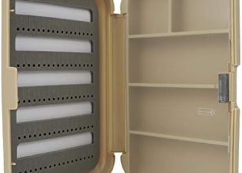 2pcs Aventik Fly Fishing Boxes Fishing Tackle Storage Case Trays Hook Box with Foams or with Compartments 5.51X3.74X1.1inch/14X9.5X2.8cm