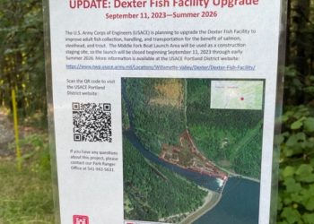 Dexter Fish Facility Upgrade will Limit Access at Dexter Dam