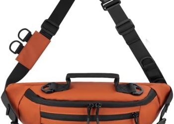 YZHZOM Fishing Tackle Bag with Adjustable Waist Strap, Waterproof fishing waist pack fly fishing bag tactical fanny pack for Fishing, Kayaking, Camping, Hiking