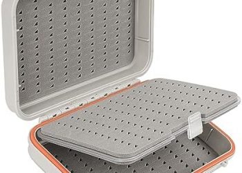 QualyQualy Fly Fishing Box, 4 Layer Foam Fly Box Streamer Storage Box Waterproof Fly Fishing Tackle Box, Big Capicaty Flies Fly Box, 04, 1PCS